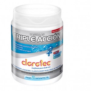 PASTILLAS CLORO TRIPLE ACCION 1K CLOROTEC